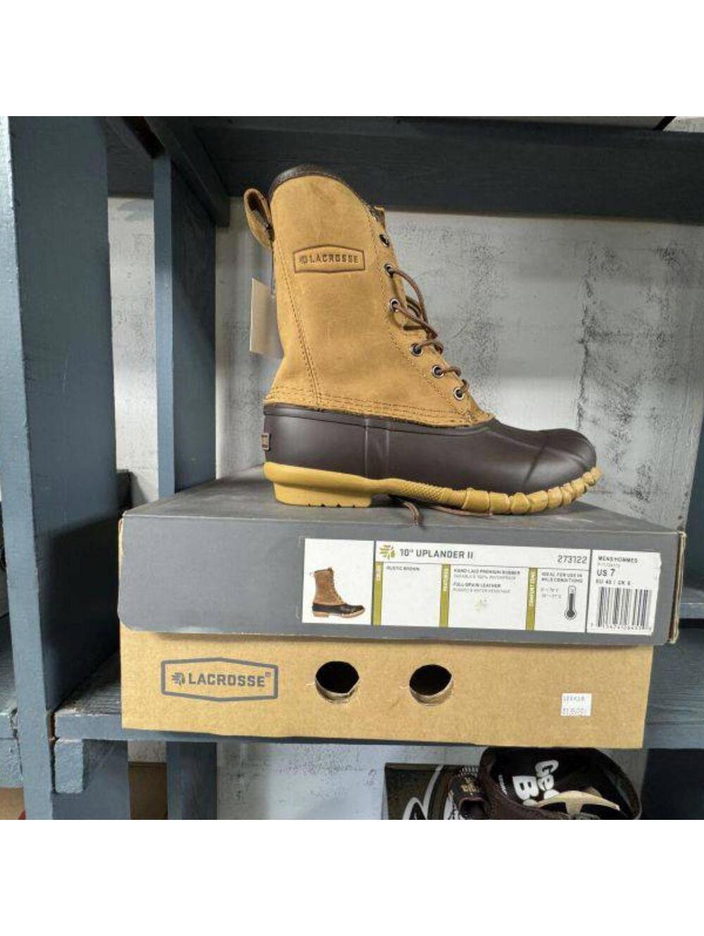 LaCrosse Men's Brown and Black Boot - Size 7